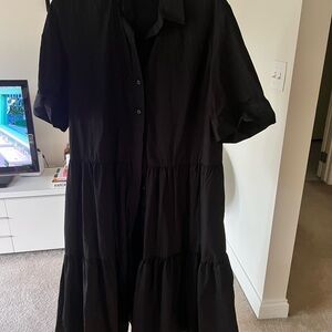 Nordstrom Black Midi Dress